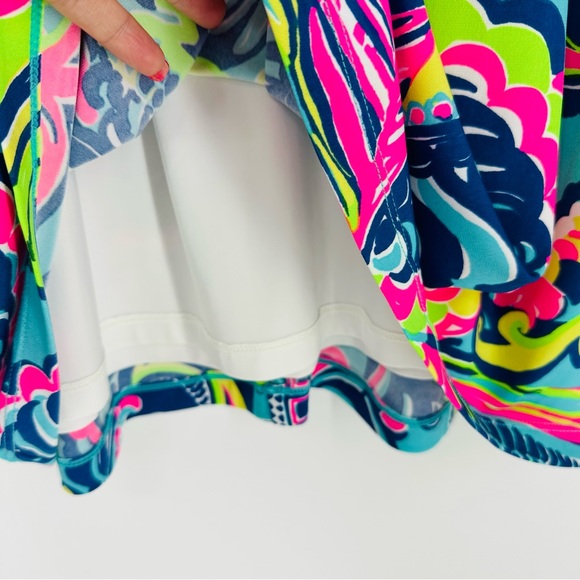 Lilly Pulitzer Bellavista Swing Dress in Sea Blue Private Island Engineered XS - Picture 7 of 10